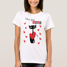 Valentijnsdag Retro Midden Eeuwse Kat