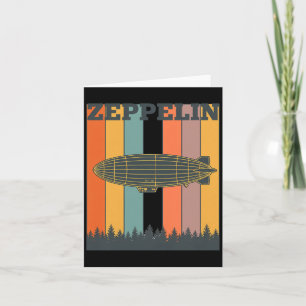 Valentijnsdag Retro Zeppelin Vintage Luchtvaartuig Kaart