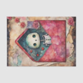 Valentijnsdag Robot Decoupage Papier (Voorkant)