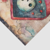 Valentijnsdag Robot Decoupage Papier (Detail)