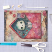 Valentijnsdag Robot Decoupage Papier (Craft)