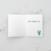 Valentijnsdag Robot Heart piepjes voor je Kaart (Binnen)