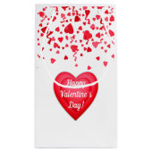 Valentijnsdag Rode Confetti Harten Cadeauzakjes Klein Cadeauzakje (Achterkant)