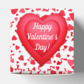 Valentijnsdag Rode Confetti Harten Gepersonaliseer Bedankdoosjes (Bovenkant)