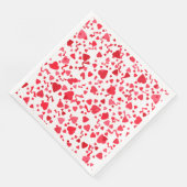 Valentijnsdag rode Confetti harten patroon Servet (Hoek)