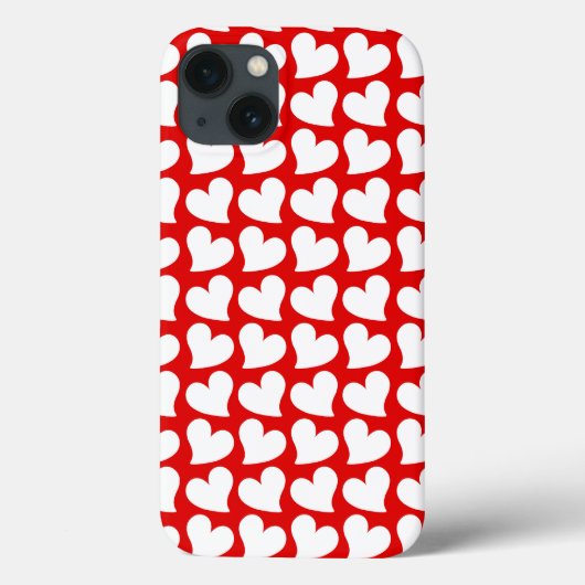 VALENTIJNSDAG RODE EN WITTE HARTEN VALENTIJN Case-Mate iPhone CASE (Achterkant)