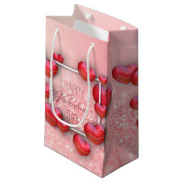 Valentijnsdag Rode Hart Glitter Kleine Cadeaudoos Klein Cadeauzakje