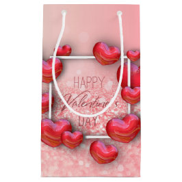 Valentijnsdag Rode Hart Glitter Kleine Cadeaudoos Klein Cadeauzakje