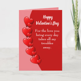 Valentijnsdag Rode Hart Kaart