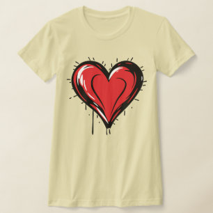 Valentijnsdag - Rode Hart T-shirt