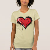 Valentijnsdag - Rode Hart T-shirt (Voorkant)