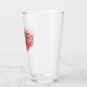 Valentijnsdag Rode Hart Tribal Tattoo Glas (Links)