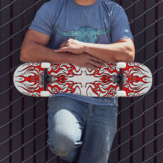 Valentijnsdag Rode Hart Tribal Tattoo Persoonlijk Skateboard