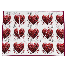 Valentijnsdag Rode Harten Ik Hou van Jou Groot Cadeauzakje