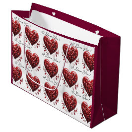 Valentijnsdag Rode Harten Ik Hou van Jou Groot Cadeauzakje