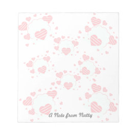 Valentijnsdag  rode harten notitieblok