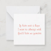 Valentijnsdag rode harten notitiekaartje (Achterkant)