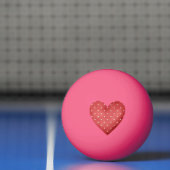 Valentijnsdag Rode Harten Pingpongbal (Net)