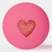 Valentijnsdag Rode Harten Pingpongbal (Voorkant)