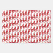 Valentijnsdag Rode Liefde en Harten Stijlvol Inpakpapier Vel (Voorkant)