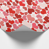 Valentijnsdag rode roze harten verpakkingspapier cadeaupapier (Hoek)