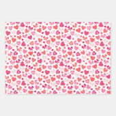 Valentijnsdag rode roze hartenbogen inpakpapier vel (Voorkant 2)