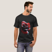 Valentijnsdag Rode Rozen T-shirt (Voorkant volledig)