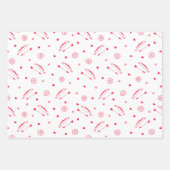 Valentijnsdag Romance Boog & Pijlen Rode Harten Inpakpapier Vel (Voorkant 3)