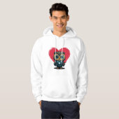 Valentijnsdag Romance met Schattige boomgaard Hoodie (Voorkant volledig)