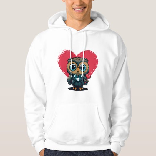 Valentijnsdag Romance met Schattige boomgaard Hoodie (Voorkant)