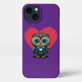 Valentijnsdag Romance met Schattige boomgaard iPhone Hoesje (Achterkant)