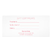 Valentijnsdag Romantic Glass Heart Gift Kaart (Achterkant)