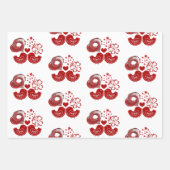 Valentijnsdag Romantic Heart LoveBirds Cupid Art Inpakpapier Vel (Voorkant 3)