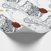 VALENTIJNSDAG ROMANTIC LOVERS RED WAX SEAL HEART CADEAUPAPIER (Hoek)