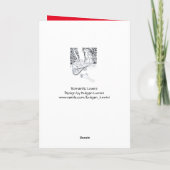 VALENTIJNSDAG ROMANTIC LOVERS RED WAX SEAL HEART FEESTDAGEN KAART (Achterkant)