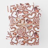 Valentijnsdag Romantic — Papieren pakbladen Inpakpapier Vel (In situ)