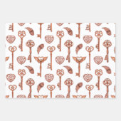 Valentijnsdag Romantic — Papieren pakbladen Inpakpapier Vel (Voorkant 3)