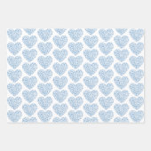 Valentijnsdag Romantic Roos Cupid Harts Blue Art Inpakpapier Vel (Voorkant 3)