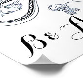 VALENTIJNSDAG ROMANTIEK, ROMANTISCHE GELIEFDE MONO POSTER (Hoek)