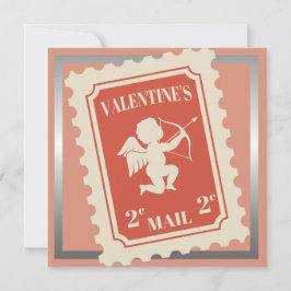 Valentijnsdag Romantisch .2 cent cupido Stempel Feestdagenkaart