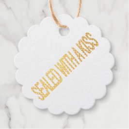 Valentijnsdag romantisch geschenk verzegeld met ee bedankjes labels