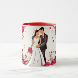 Valentijnsdag Romantisch Koppel Silhouet liefde  Mok