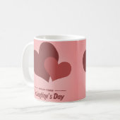 Valentijnsdag Romantisch Mokontwerp Koffiemok (Voorkant links)