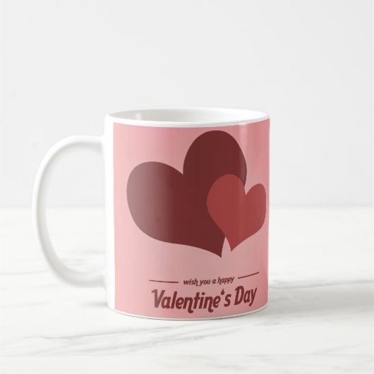 Valentijnsdag Romantisch Mokontwerp Koffiemok (Links)