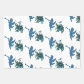 Valentijnsdag Romantisch Roos Cupid Blue Flower Ar Inpakpapier Vel (Voorkant 2)