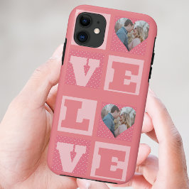 Valentijnsdag romantisch roze liefde hart foto Case-Mate iPhone case