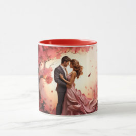 Valentijnsdag Romantisch Stel Silhouet liefde  Mok