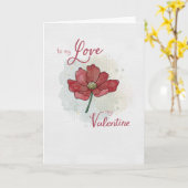 Valentijnsdag Romantisch voor mijn liefde mijn Val Kaart (Gele Bloem)