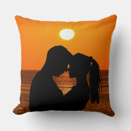 Valentijnsdag Romantisch voor paar Custom Photo Kussen