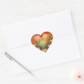 Valentijnsdag romantische aandenken hart sticker (Envelop)
